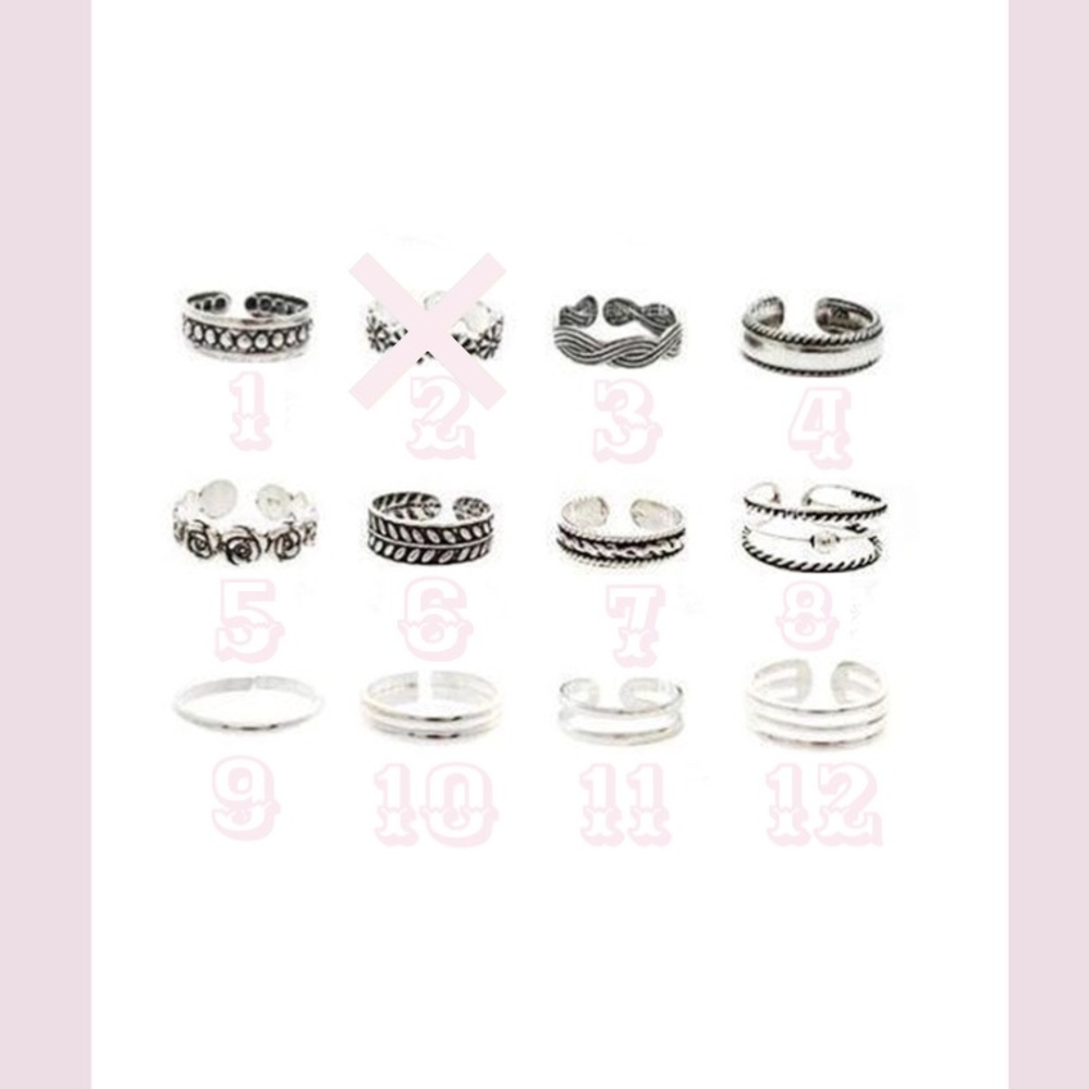 expandable toe rings/midi rings