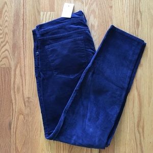 J Crew Factory blue corduroys. NWT.