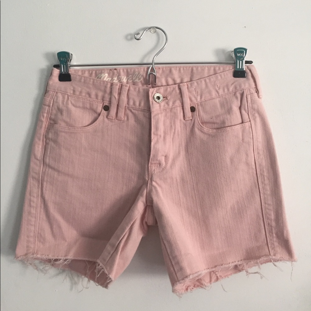 Pink cut off shorts