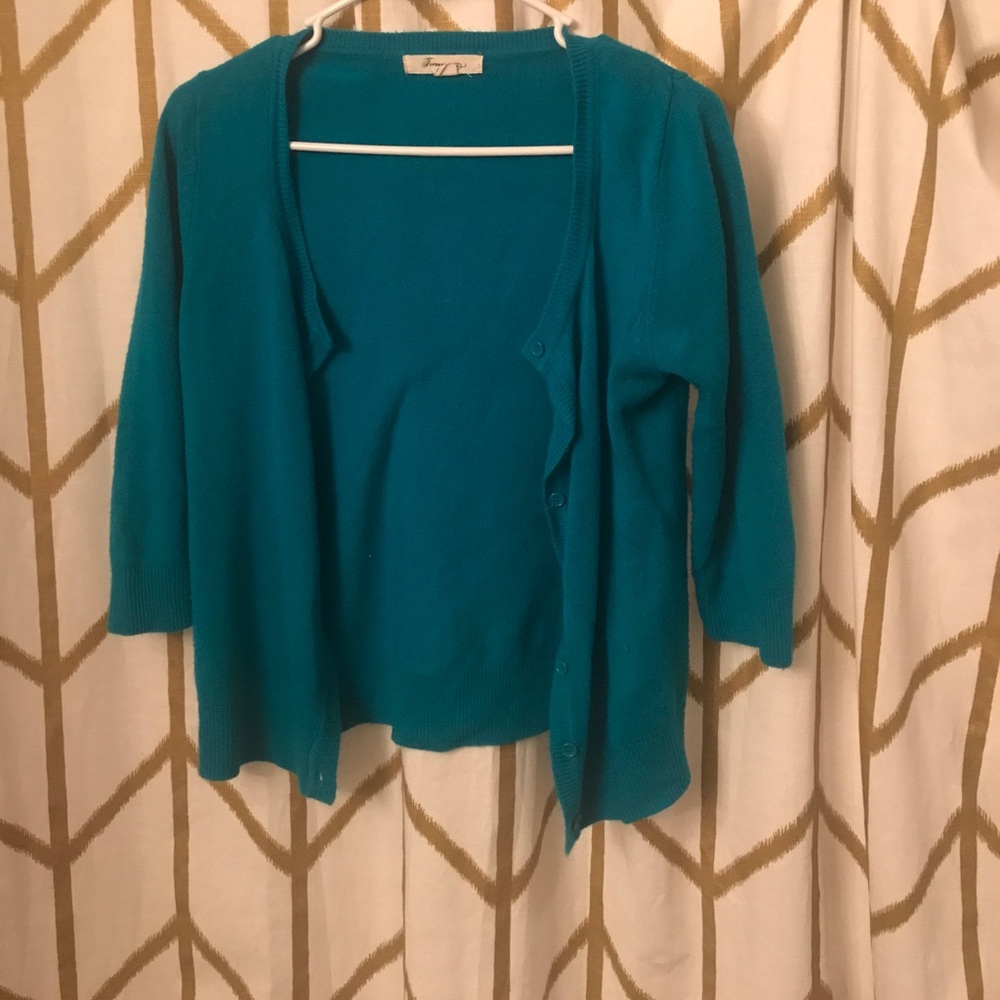 Forever 21 teal cardigan size medium