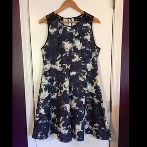 Abstract Pattern Sleeveless Dress -- like new