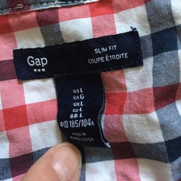 Men's Slim Button Down Gap Size L - Picture 2 of 4