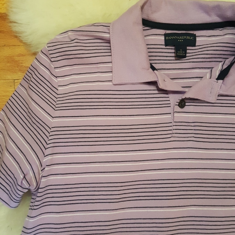 Banana Republic striped polo