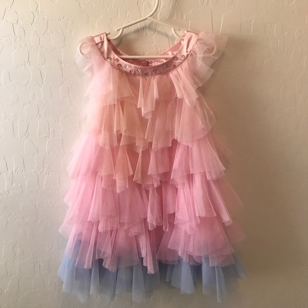 Biscotti ruffle dress toddler girls