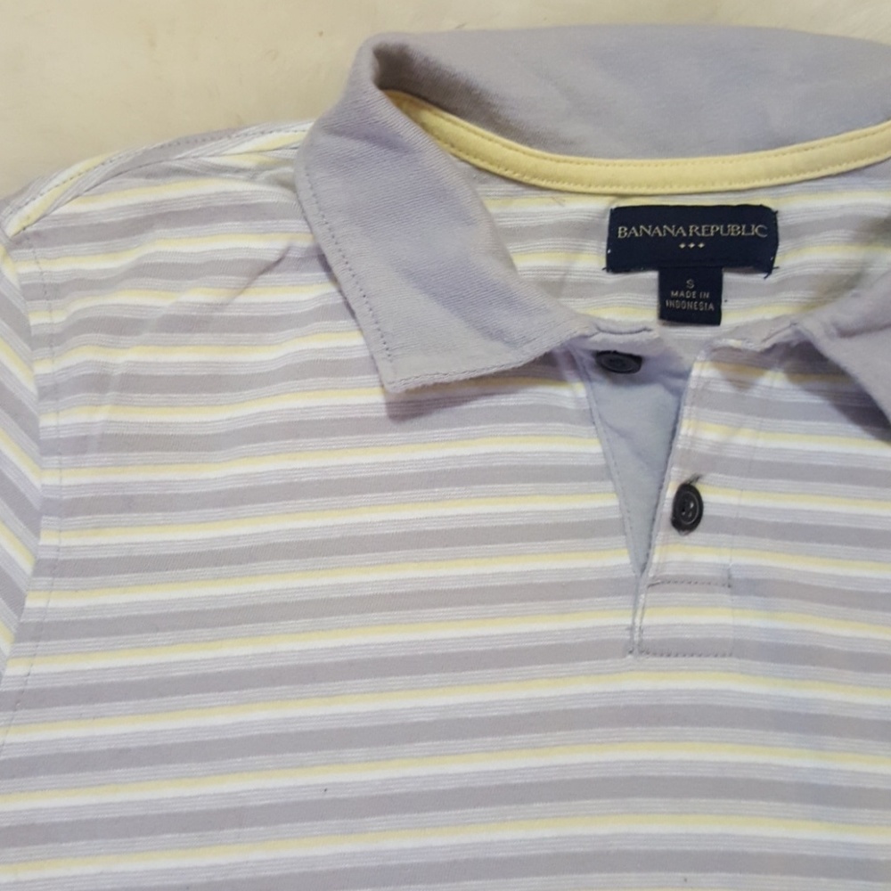 Banana Republic striped polo