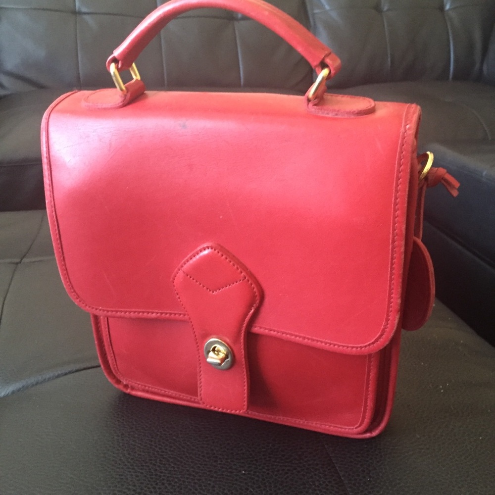Red Leather purse.