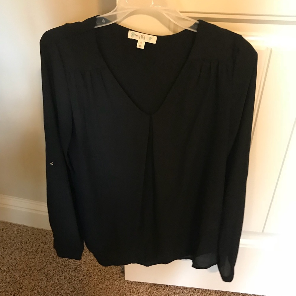Silk long sleeve shirt
