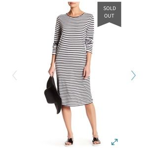 Mikoh long sleeve black white dress size 1 XS/S