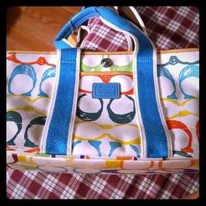 Authentic Limited edition Poppy Scribble Coach
