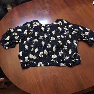 Eloquii Printed Tie Hem Top *new with tags*