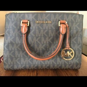 Michael Kors Medium Sutton Monogrammed Satchel