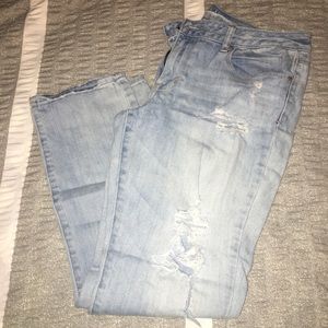 AE Skinny Stretch Destroyed Jeans