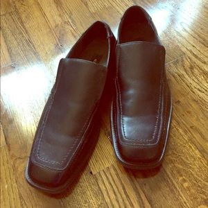 Men's Alfani  black leather shoes size 10.5