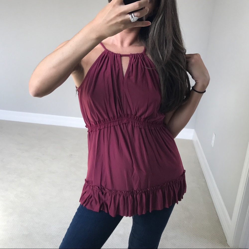 🆕 PANAMA TANK in Burgundy