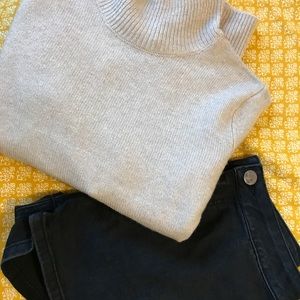 Ashely Mason High Waisted Black Jean Shorts