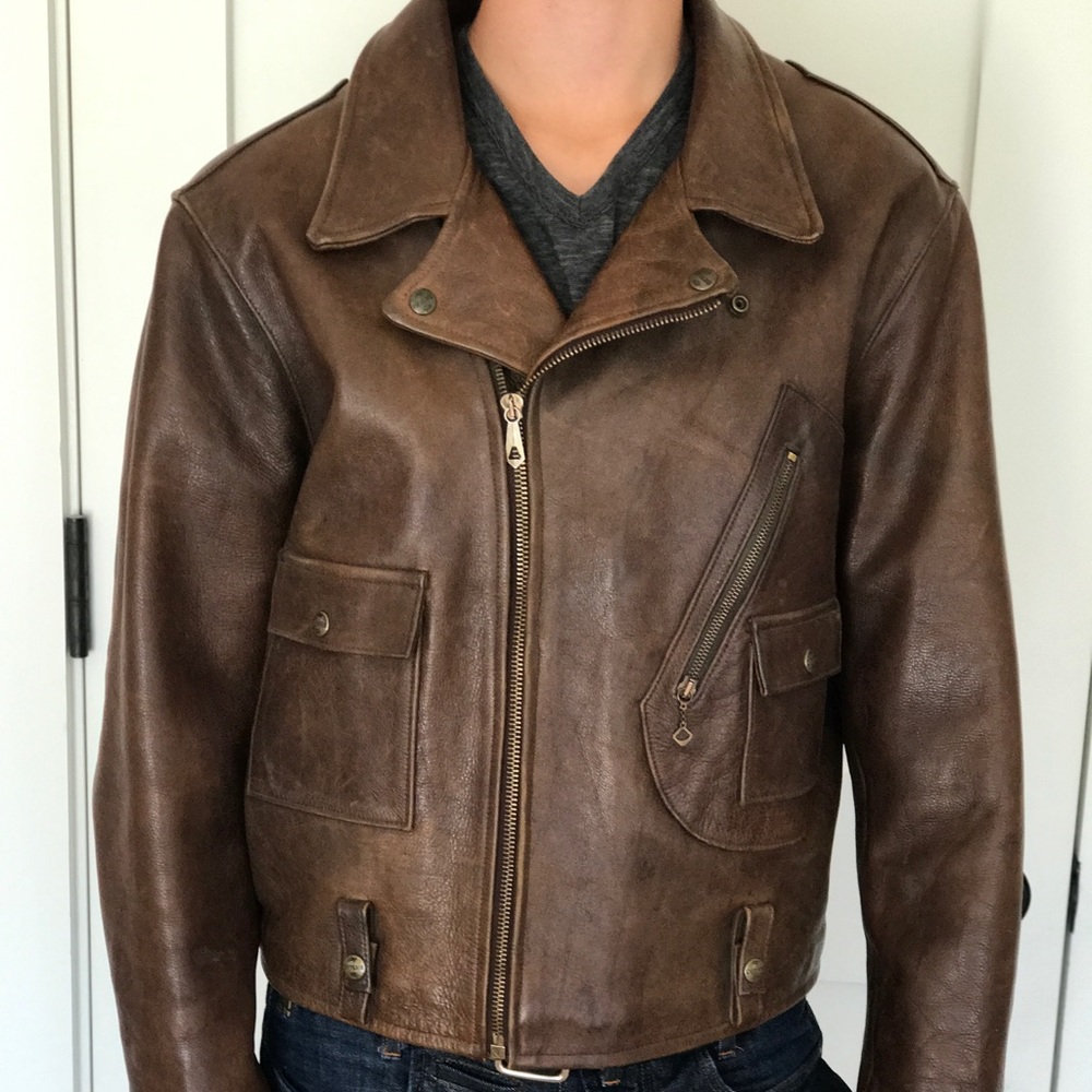 100% authentic Chevignon leather jacket