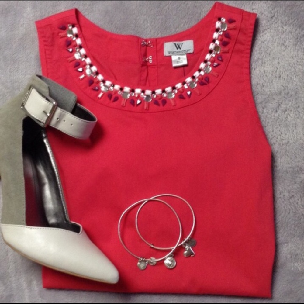 Embellished Sleeveless Top