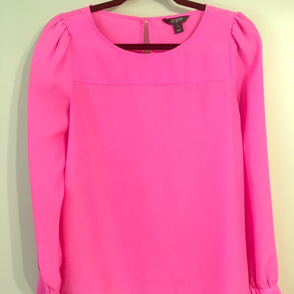 J. Crew pink blouse size small