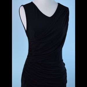 CAbi Black stretch knit top Medium