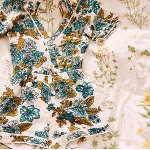 Volcom open back romper