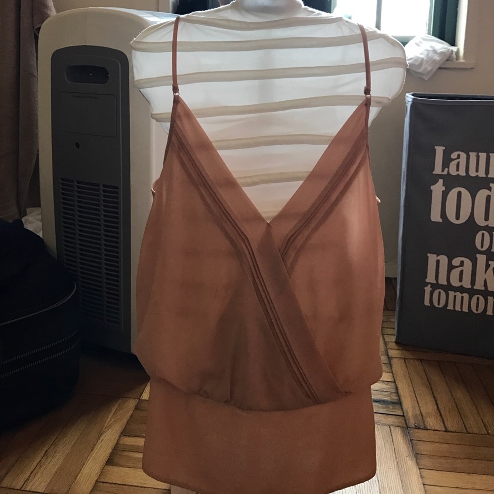 Peach blouse
