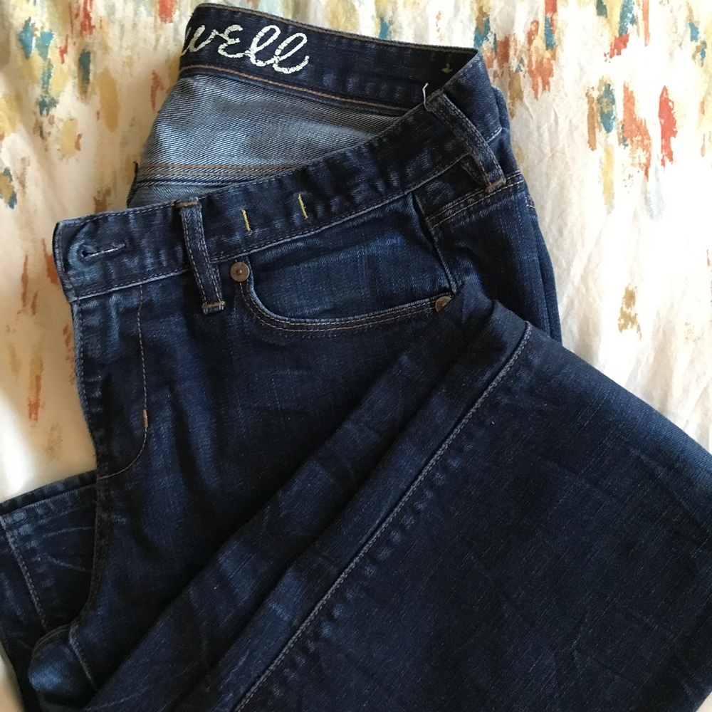  Madewell Rail Straight Denim Jeans Size 29x32
