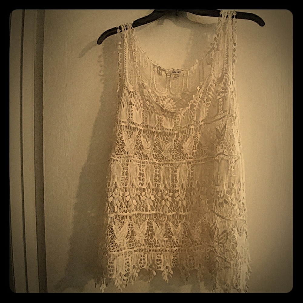 Crochet sleeveless top