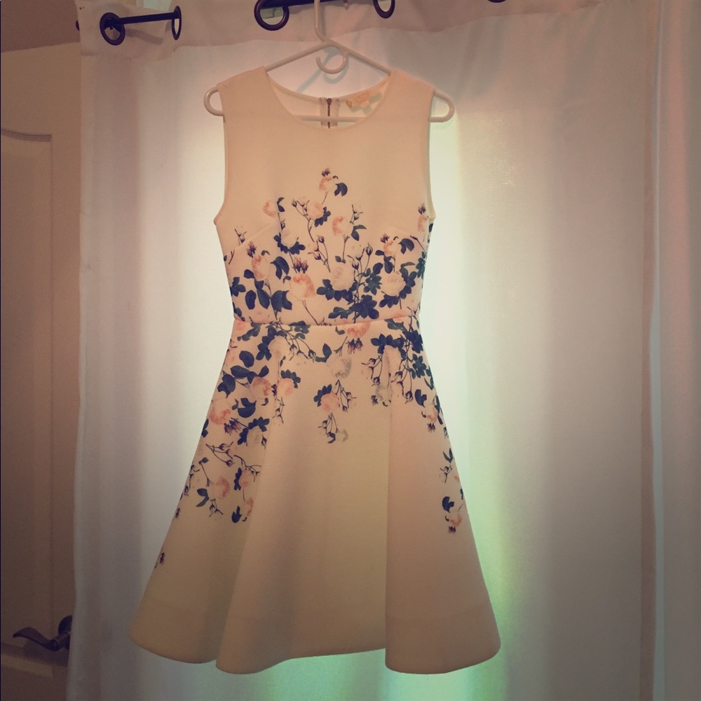 Erin Fetherston Neoprene Floral cocktail dress