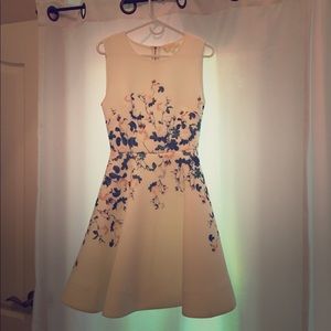Erin Fetherston Neoprene Floral cocktail dress