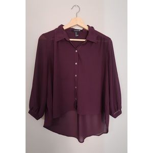 5 for $25〡Forever 21 Maroon Blouse