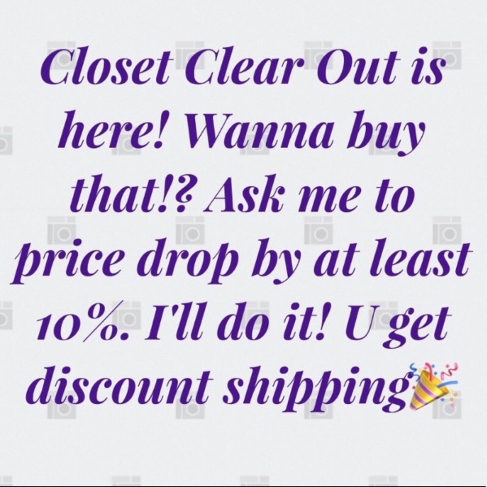 Clear The Closet Sale!