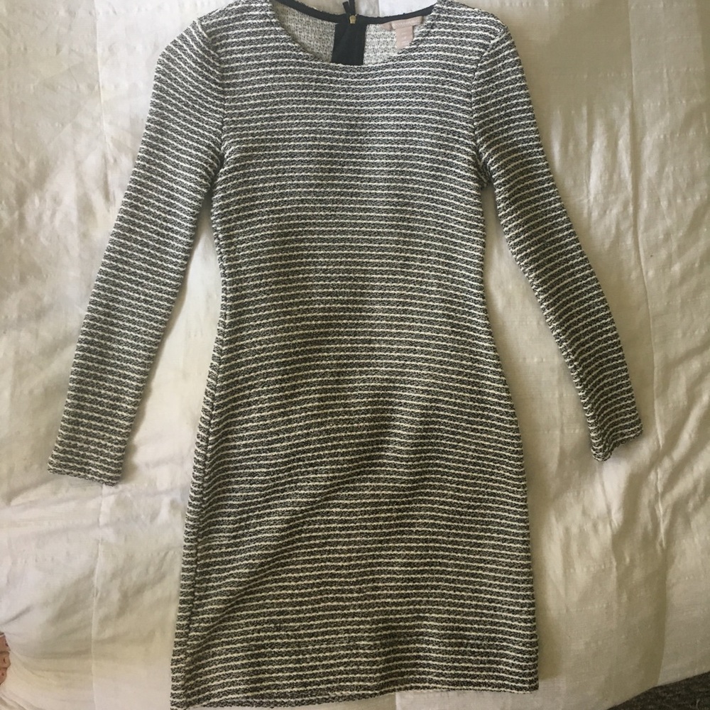 Banana Republic Tweed Long Sleeve Dress