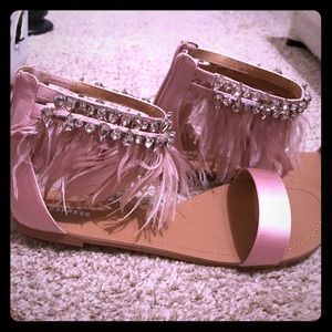 Brand new blush sandals