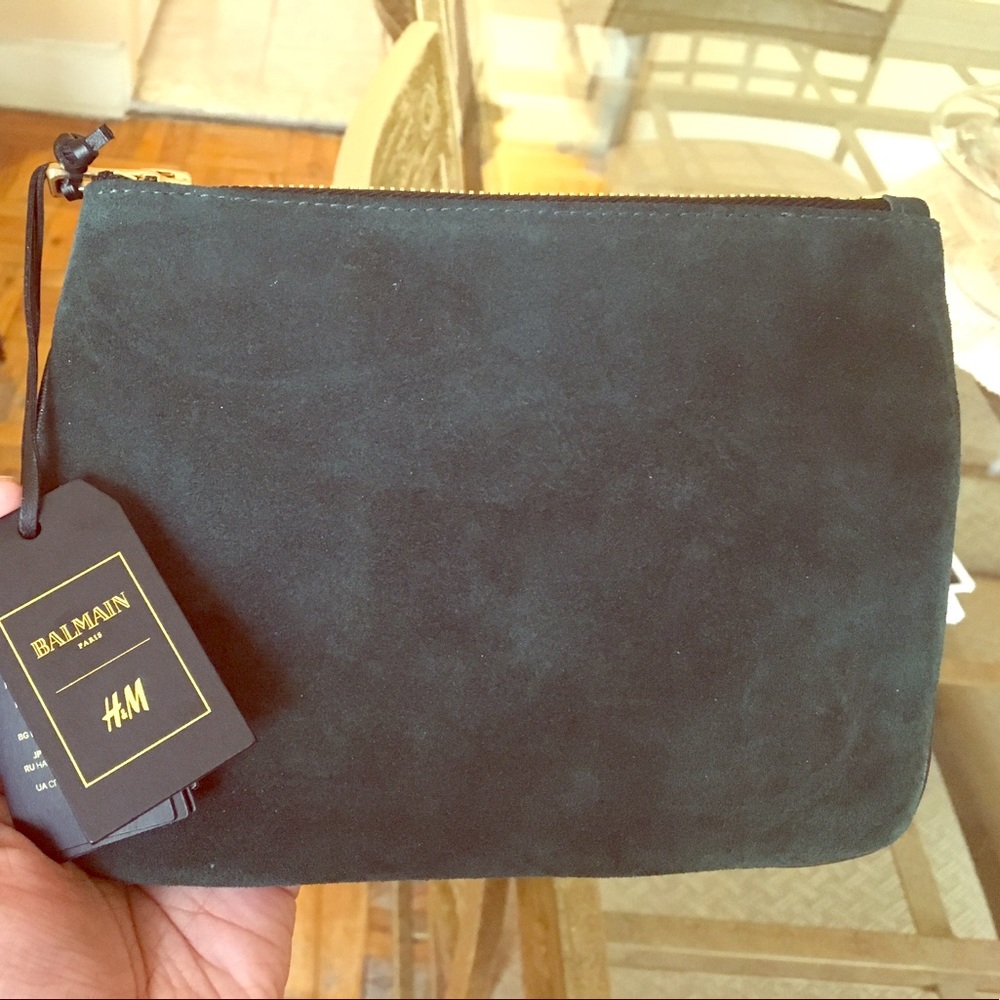 Balmain x H&M clutch