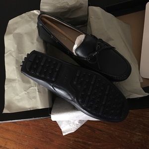 Navy Blue Cole Haan Flats