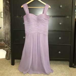 Victorian Lilac Bill Levkoff Chiffon-style dress