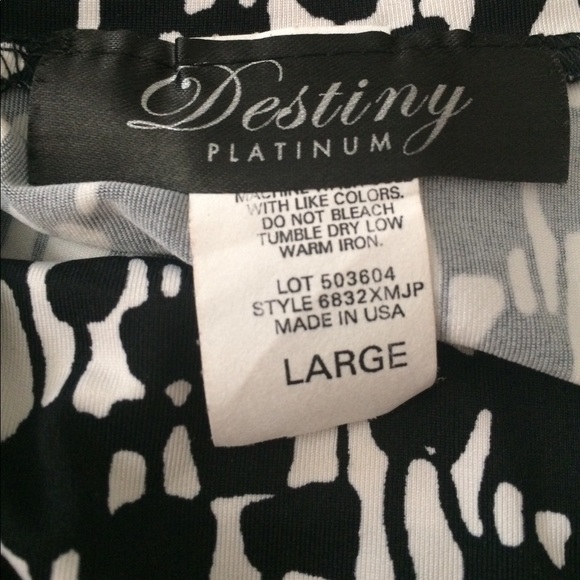 “Destiny” Women Maxi Skirt. Black/Cream. Size L - Picture 3 of 3