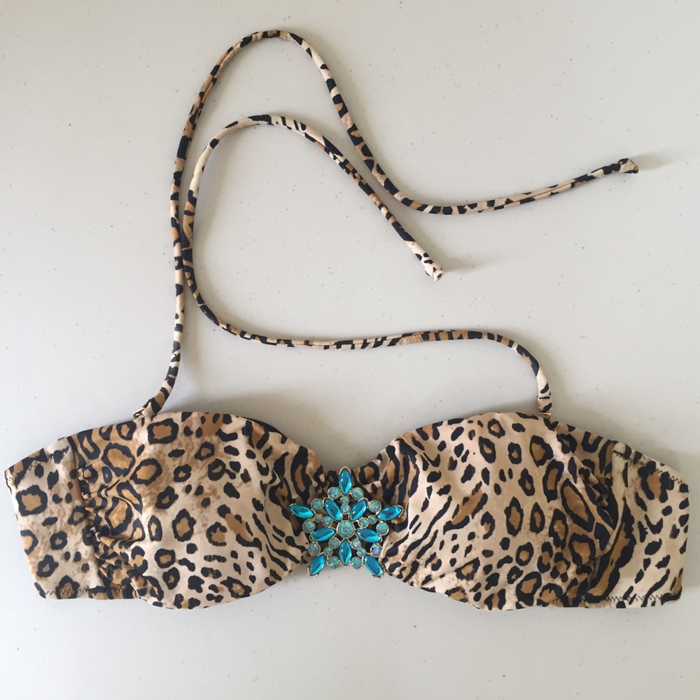 VS Leopard Bikini Top