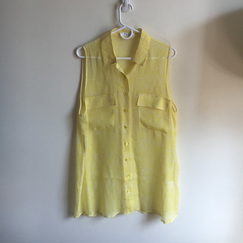 Yellow equipment blouse size large