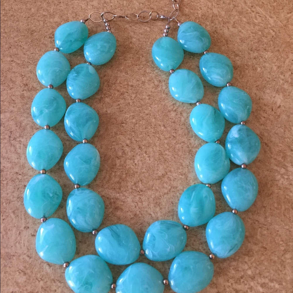 ICrave jewels turquoise statement necklace