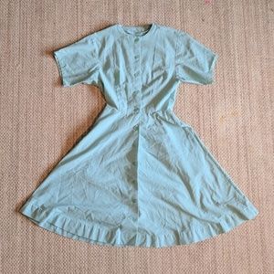 Mad Men 1950's Vintage Mint Dress with Pockets Mad Men 1950's Vintage Mint Dress with Pockets