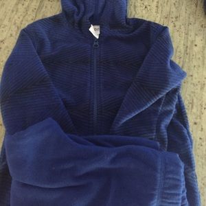 2t royal blue fleece outfit