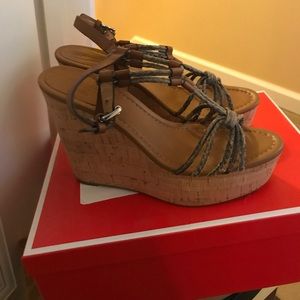 Coach wedge Sandals EUC