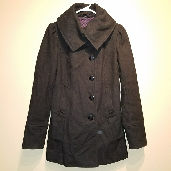 Black Steve Madden pea coat - Picture 3 of 8