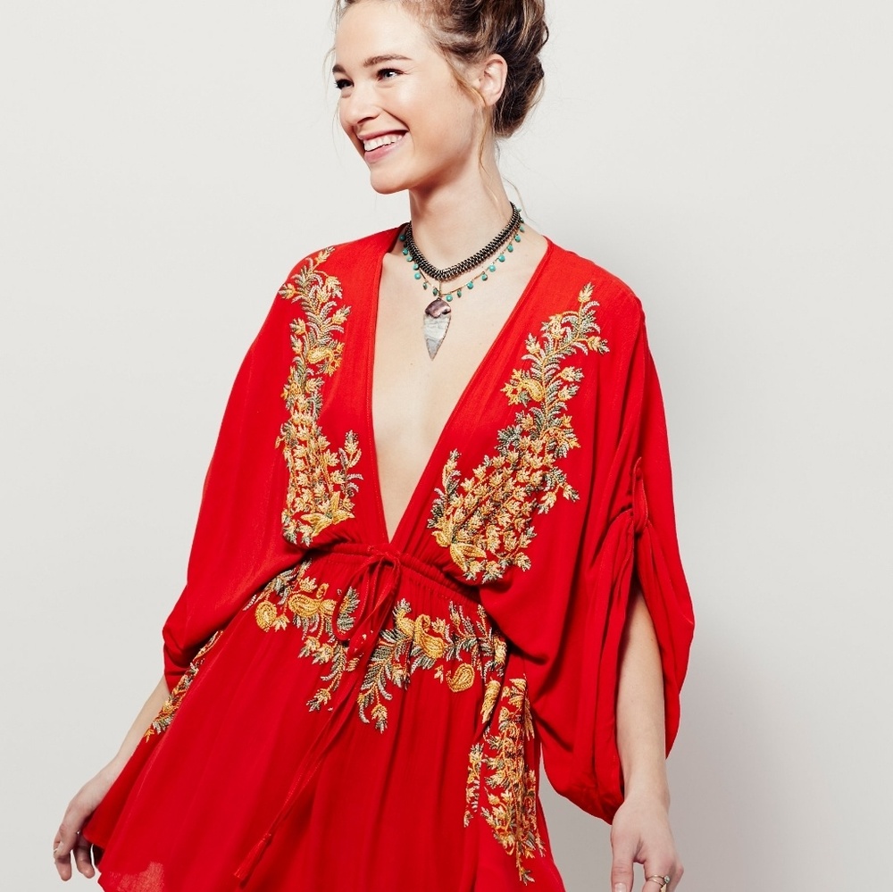Free People Pretty Pineapple Dress