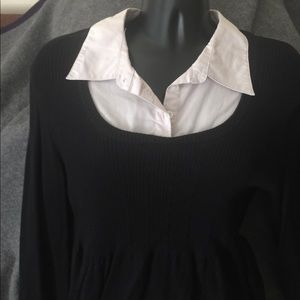 Apt 9 3/4 Sleeve Black Sweater Size M Apt 9 3/4 Sleeve Black Sweater Size M