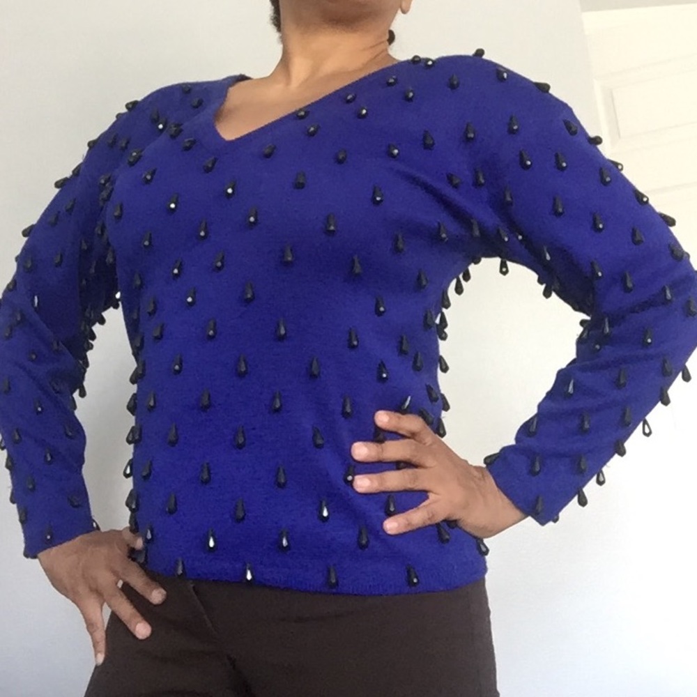 CLAUDE Z beaded sweater