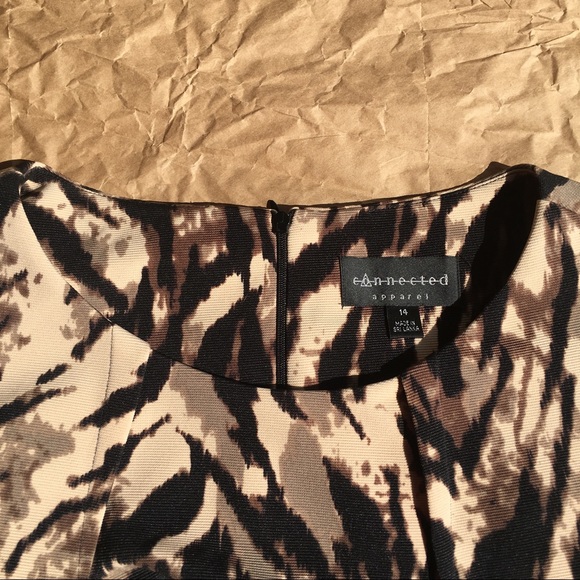 Above the Knee Scoop Neck Dress + Capped Sleeves - Picture 5 of 5