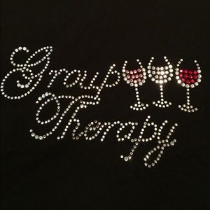 Cute & Fun Black Wine Tee 🍷