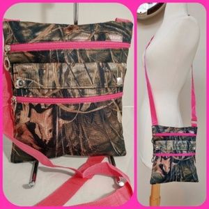 Pink & Camo Crossbody Bag